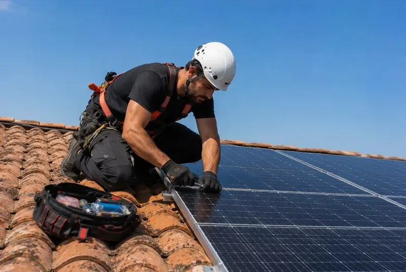 Maintenance et monitoring de panneaux solaires à Ria-Sirach