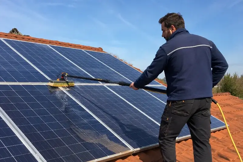 Nettoyage et entretien de panneaux solaires à Ria-Sirach